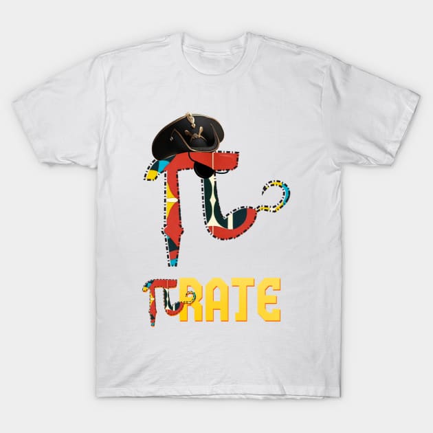 funny Pirate Pi Math Pi fun T-Shirt by jaml-12